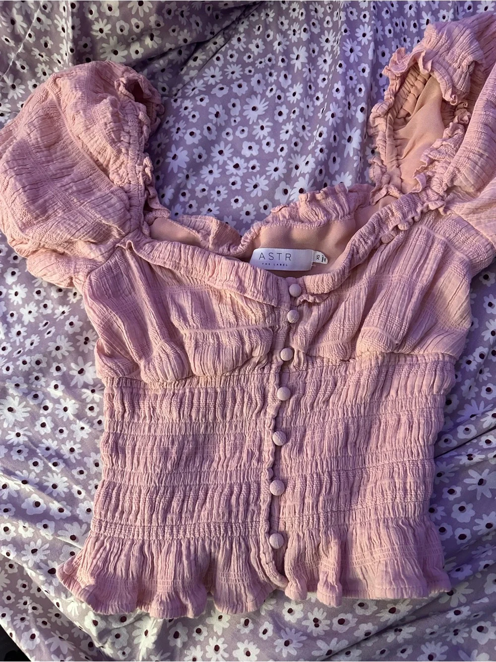 ASTR ANZA TOP IN PINK size XS